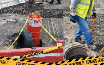 Agua de Puebla atiende afectación en la 18 Poniente ocasionada durante trabajos de fresado